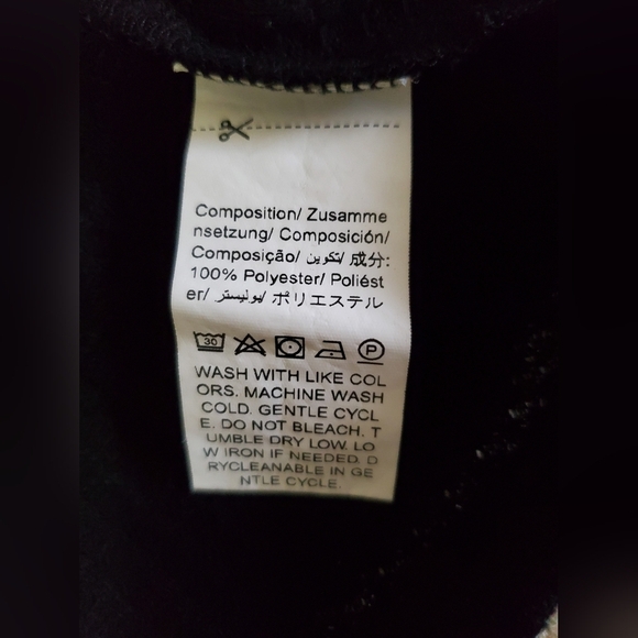 SHEIN V Neck Black/White Polka-dot/Orange Lace Blouse - Picture 10 of 11